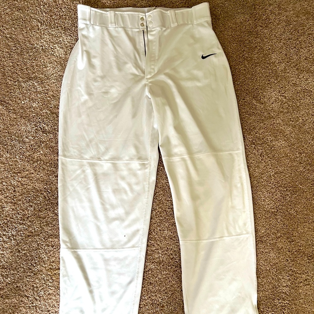 Mens XL White Nike Baseball Pants